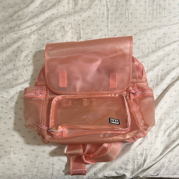 Vintage 90’s Gap Pink PVC Back Pack - Picture 7 of 10